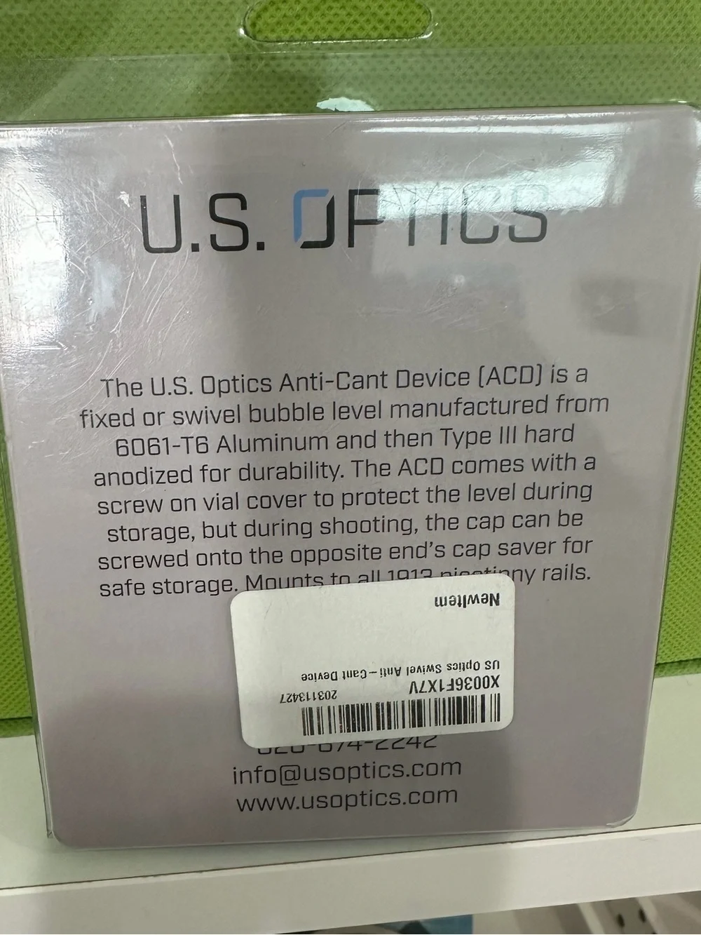 NIB - US Optics Folding Leveler
